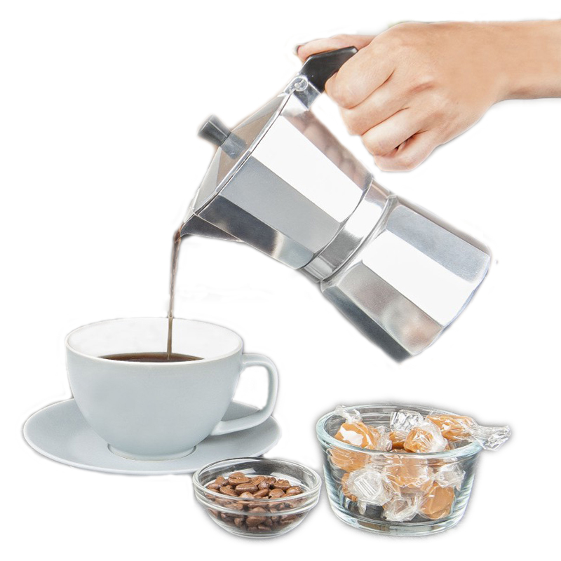 Quality Coffee Equipment - Caffettiera in Alluminio per Espresso e