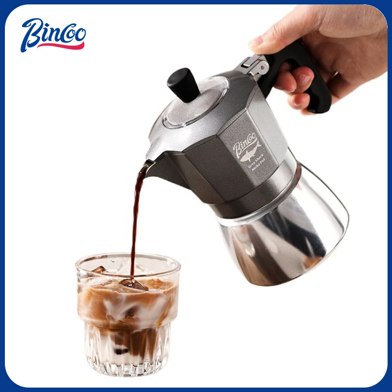 Quality Coffee Equipment - Bincoo Caffettiera Moka a Doppia Valvola