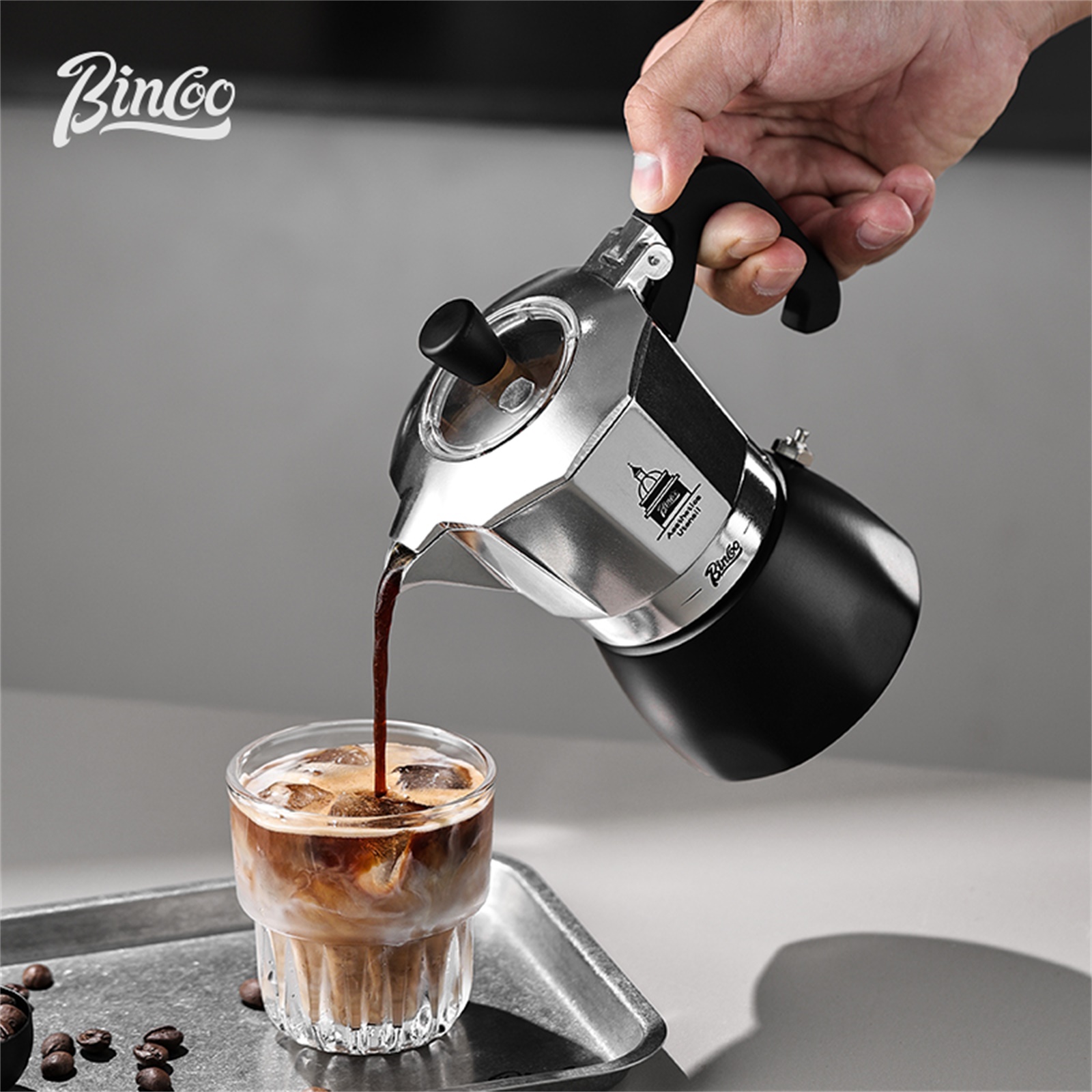 Quality Coffee Equipment - BINCOO Pentola Moka a Doppia Valvola,