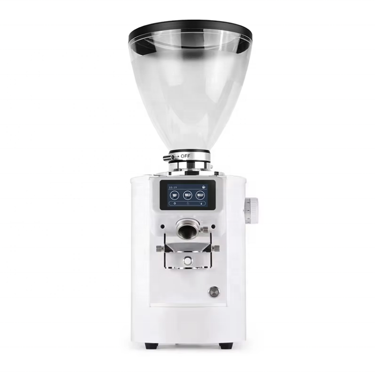 Coffee Grinder Burr Flat - Macinacaffè Elettrico Commerciale con Controllo Digitale,