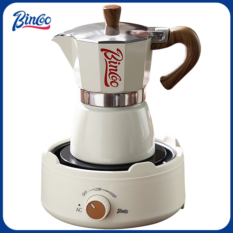 Quality Coffee Equipment - Bincoo Moka e fornello elettrico combinato