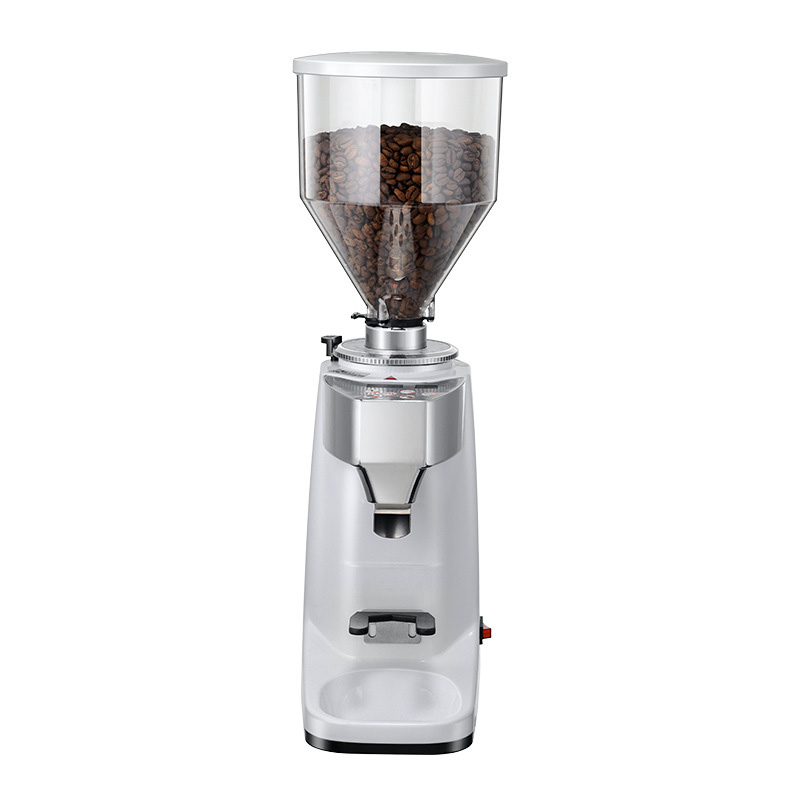Coffee Grinder Burr Flat - Macinacaffè Elettrico ZW-021, Contenitore per Chicchi