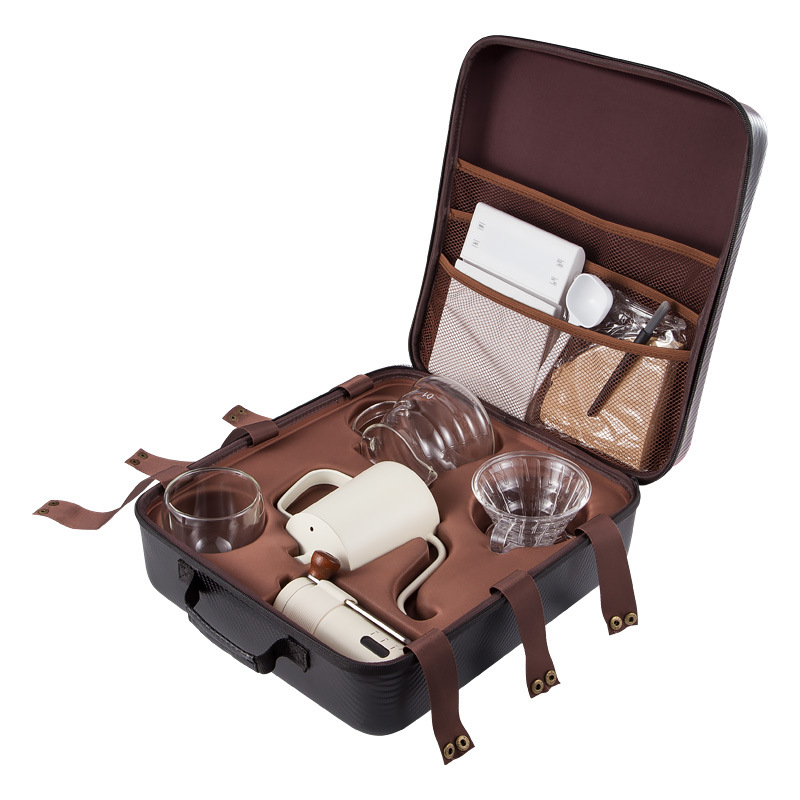 Coffee Equipment Kit - Set combinato per caffè, macinacaffè manuale,