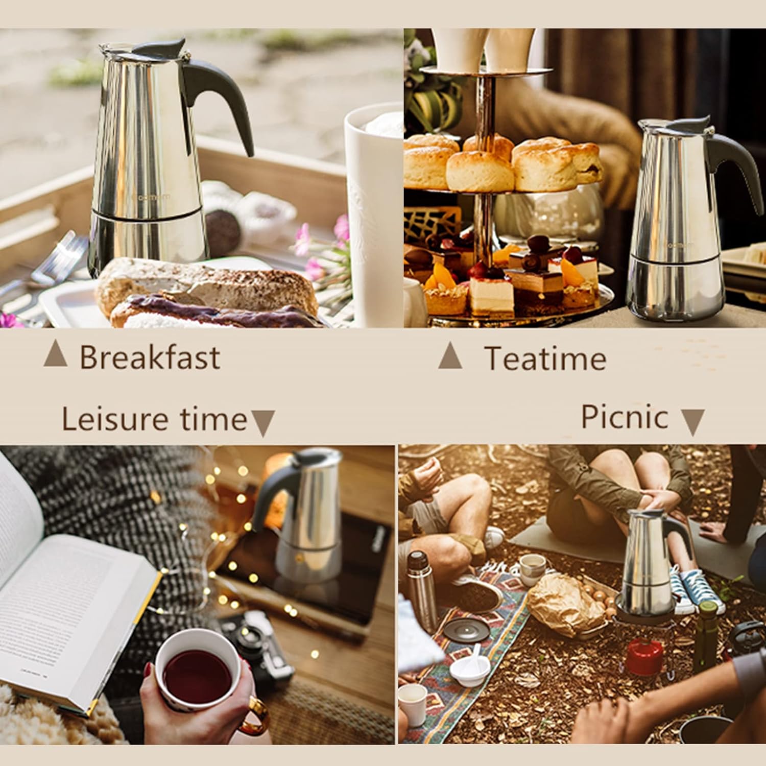 4/6/9 tazze Moka Pot Caffe Mac - Quality Coffee Equipment recensione e prezzo