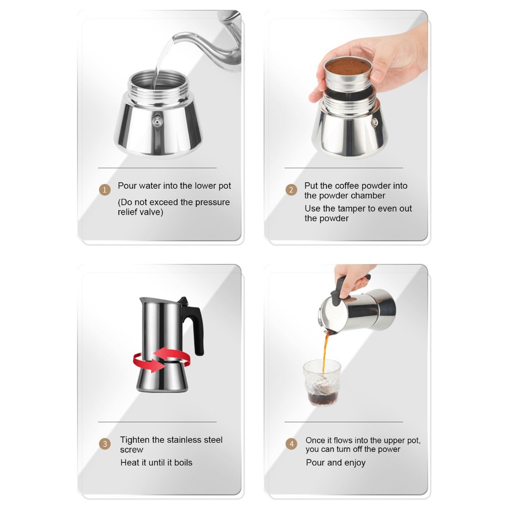 Caffettiera Moka in Acciaio In - Quality Coffee Equipment recensione e prezzo